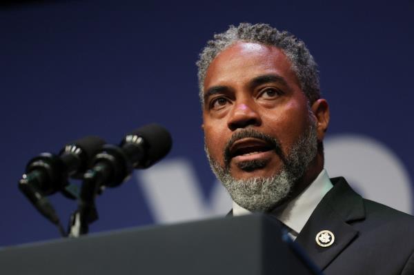 U.S. Rep. Steven Horsford (D-NV) speaks during an economic summit with U.S. President Joe Biden in Henderson, Nevada, U.S., July 16, 2024